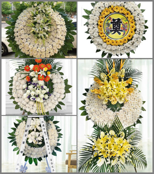 广东韶关市南雄市坪田镇老宅村花圈速递